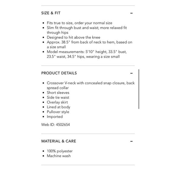 Vince Camuto wrap dress sz Medium - Picture 6 of 9